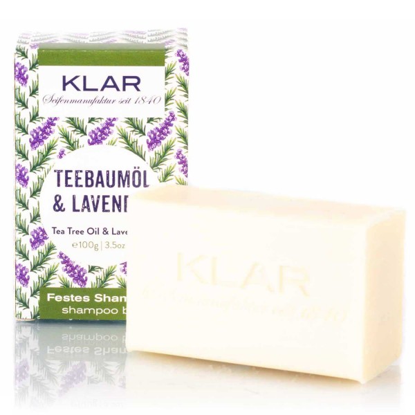 Klar's festes Shampoo Teebaumöl & Lavendel
