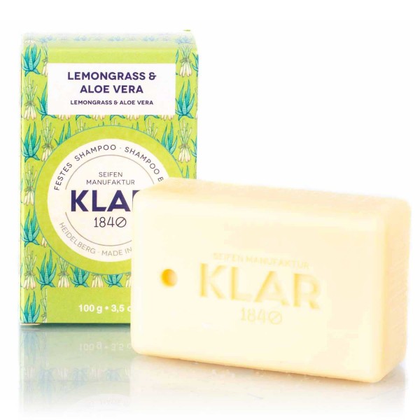 Klar's festes Shampoo Lemongrass & Aloe Vera
